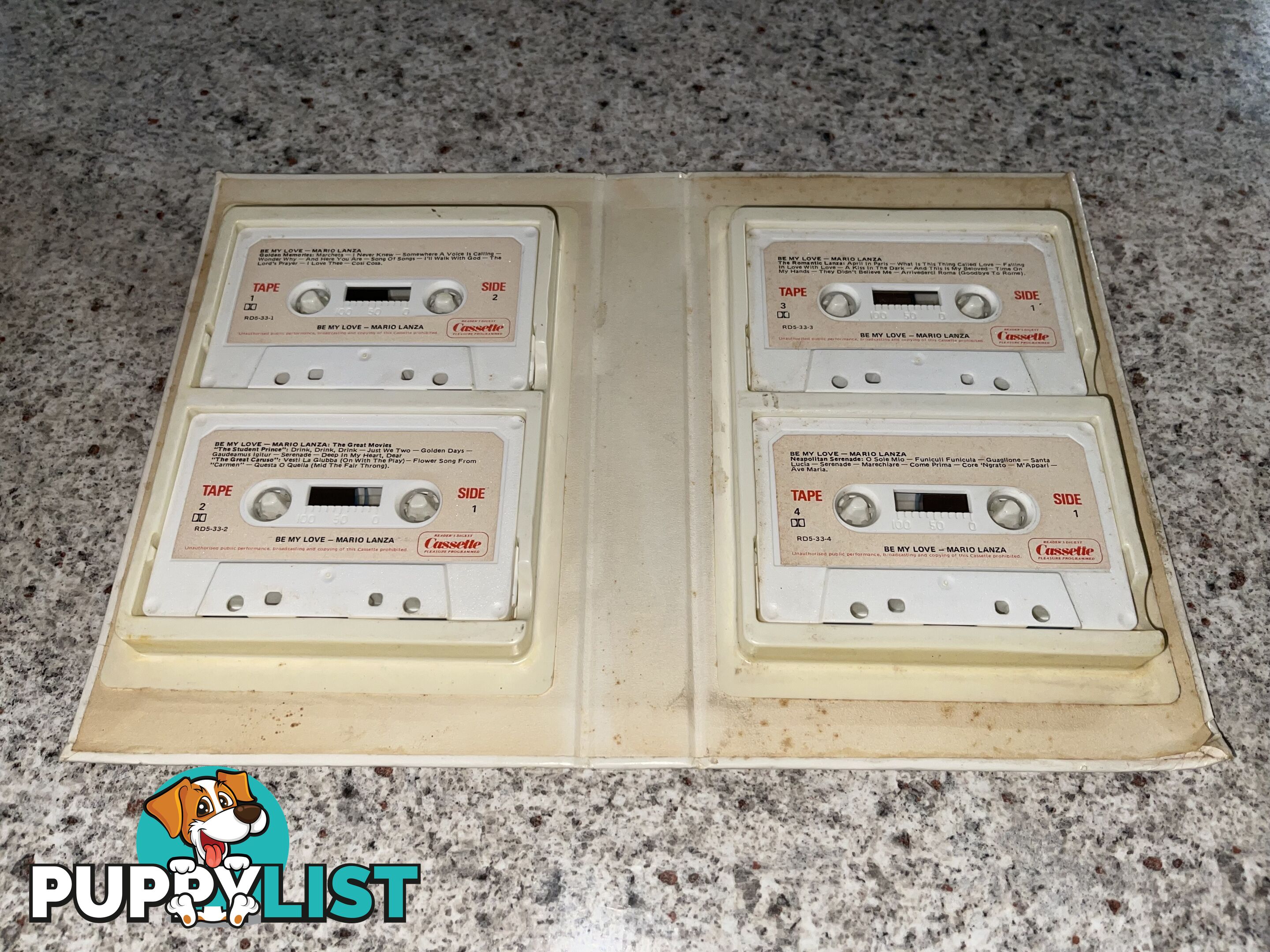Mario Lanza Cassette Tape Set