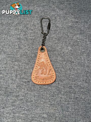Grand Lion Vintage Leather key ring