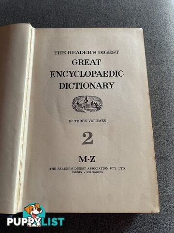 Readers Digest Great Encyclopaedia Dictionary