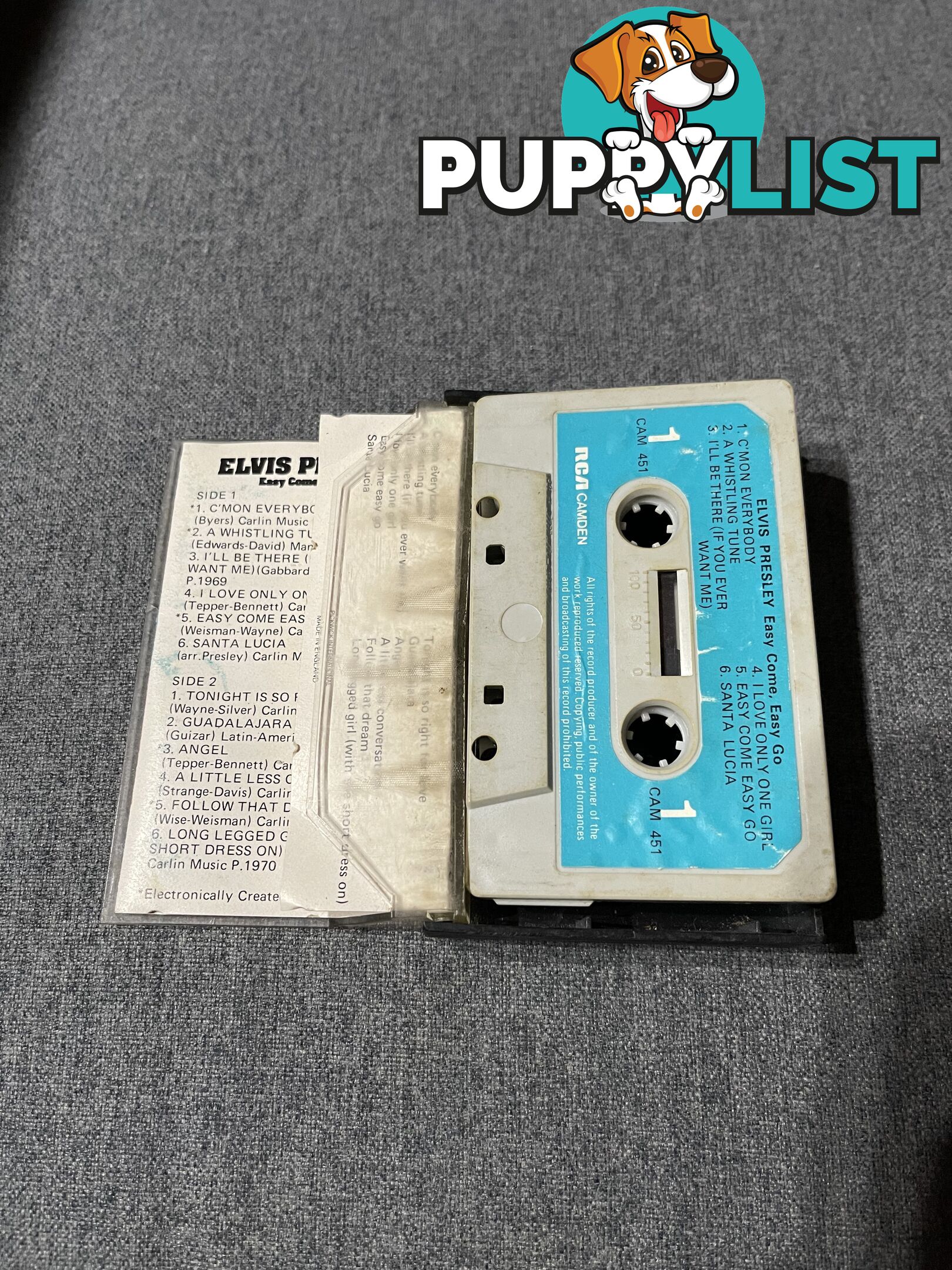 ELVIS PRESLEY VINTAGE CASSETTE TAPES