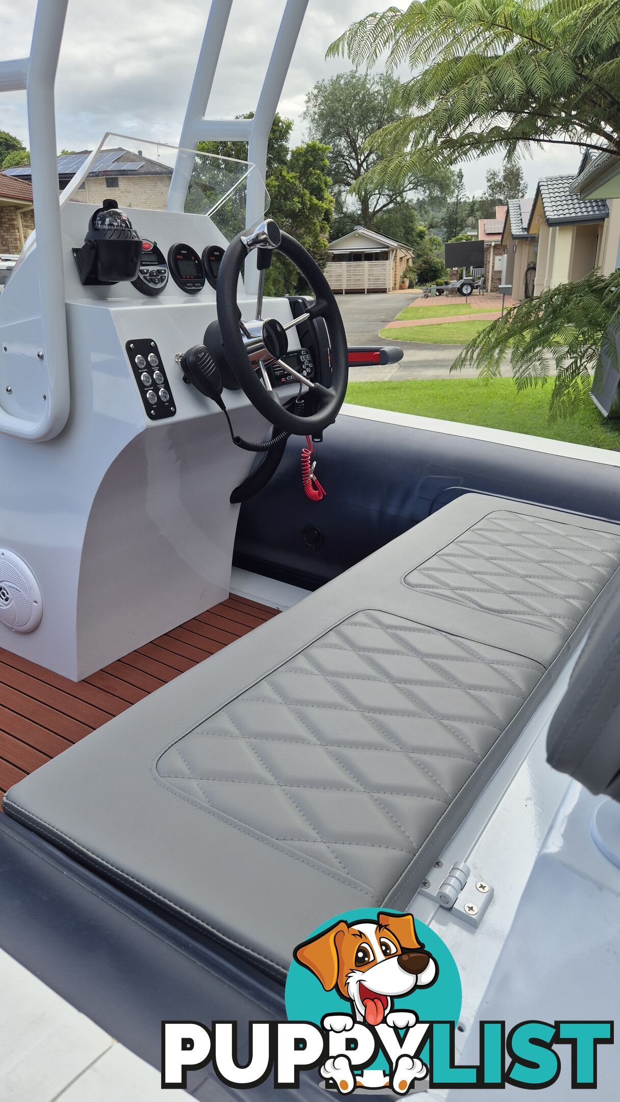 4.8m Inflatable rib with console and Yamaha 60hp motor