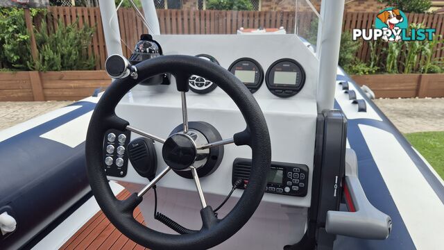 4.8m Inflatable rib with console and Yamaha 60hp motor