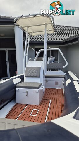4.8m Inflatable rib with console and Yamaha 60hp motor