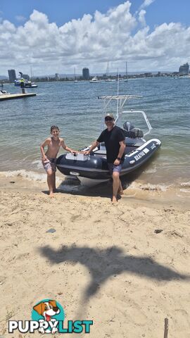 4.8m Inflatable rib with console and Yamaha 60hp motor