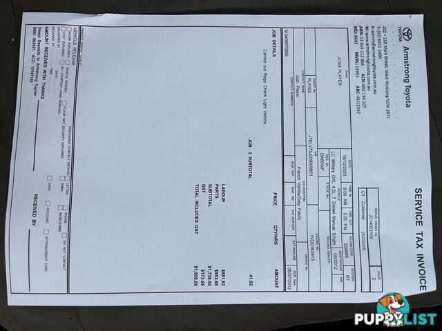 2011 Toyota Landcruiser VDJ79R GXL Ute Manual