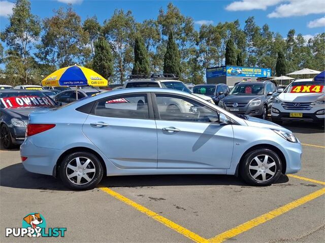 2012 HYUNDAI ACCENT ACTIVE RB 4D SEDAN