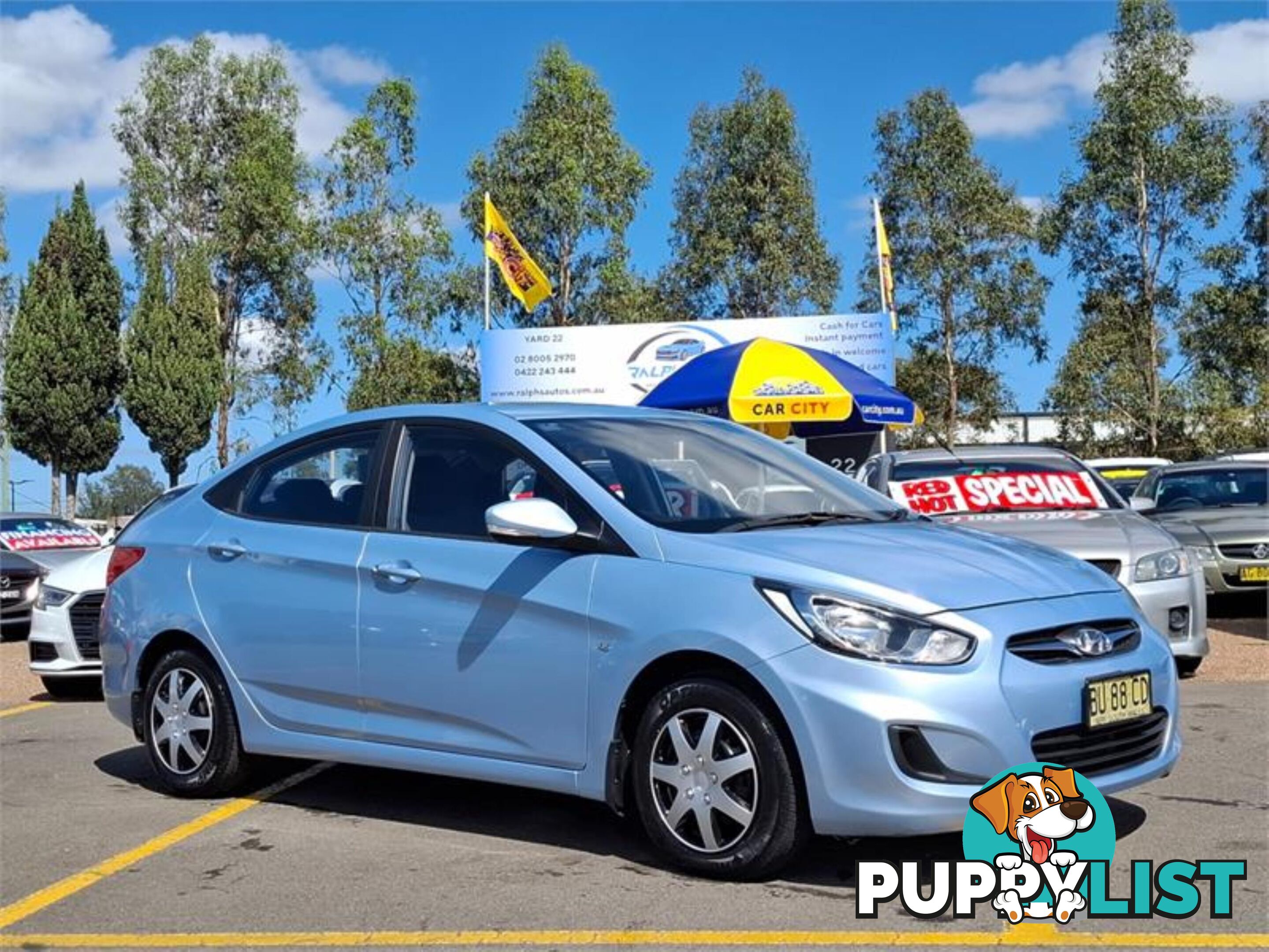 2012 HYUNDAI ACCENT ACTIVE RB 4D SEDAN