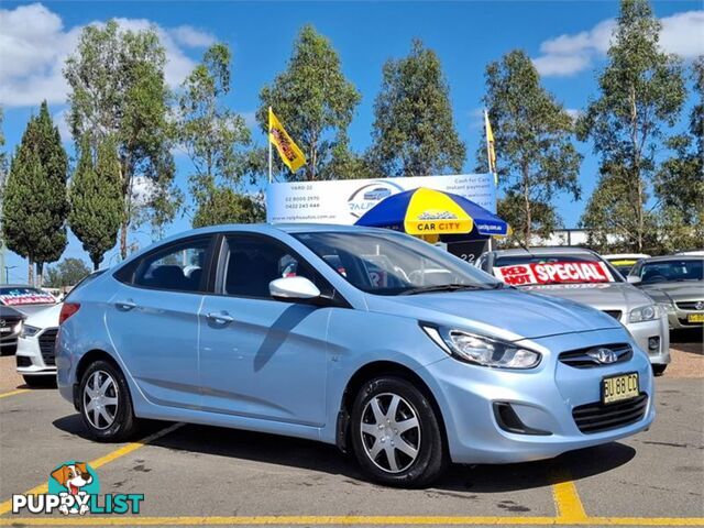 2012 HYUNDAI ACCENT ACTIVE RB 4D SEDAN