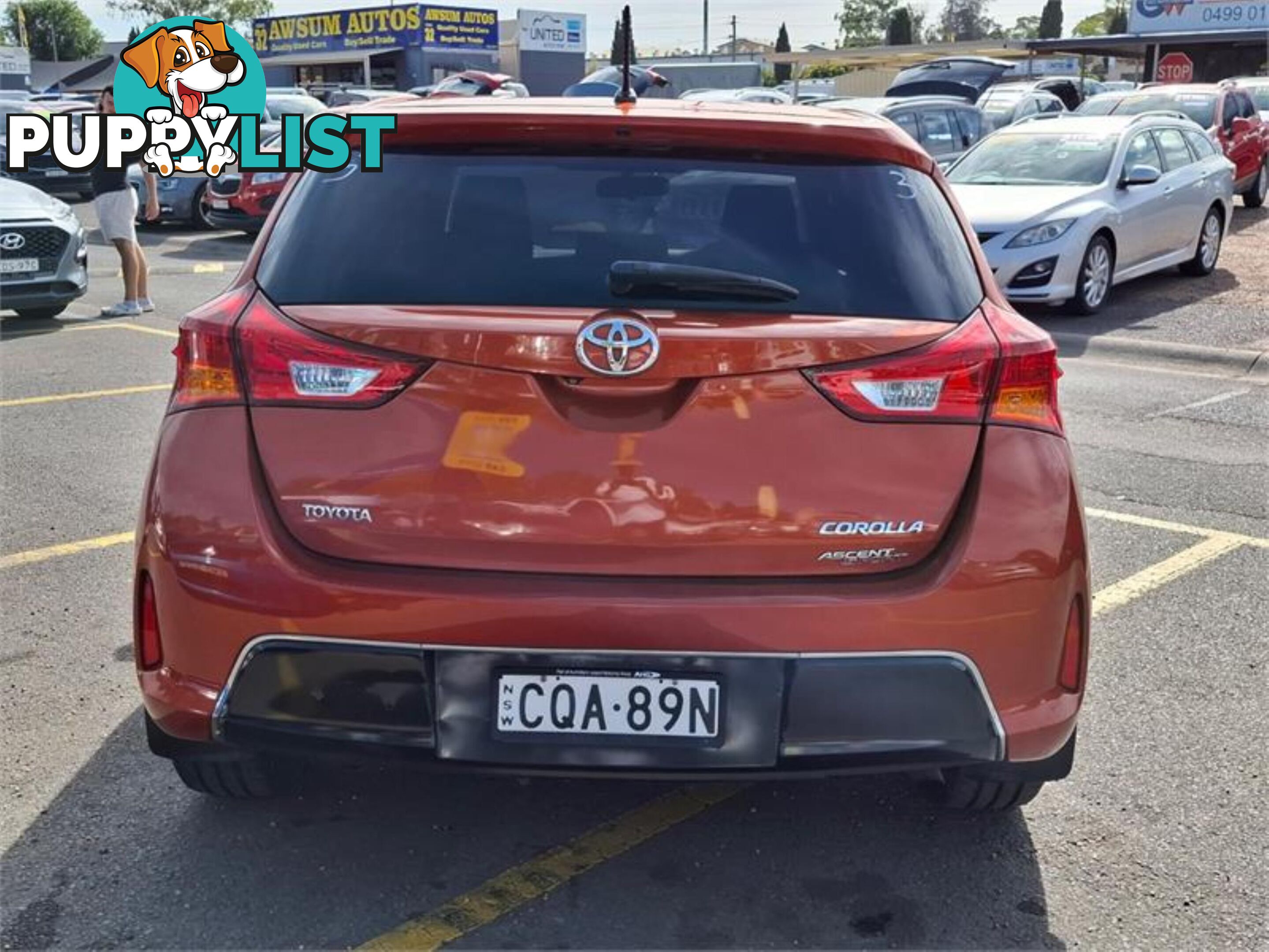 2013 TOYOTA COROLLA ASCENTSPORT ZRE182R 5D HATCHBACK