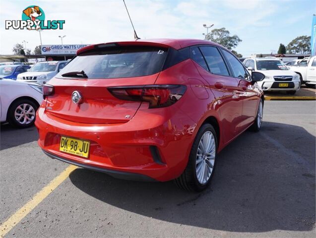 2017 HOLDEN ASTRA R BKMY17,5 5D HATCHBACK