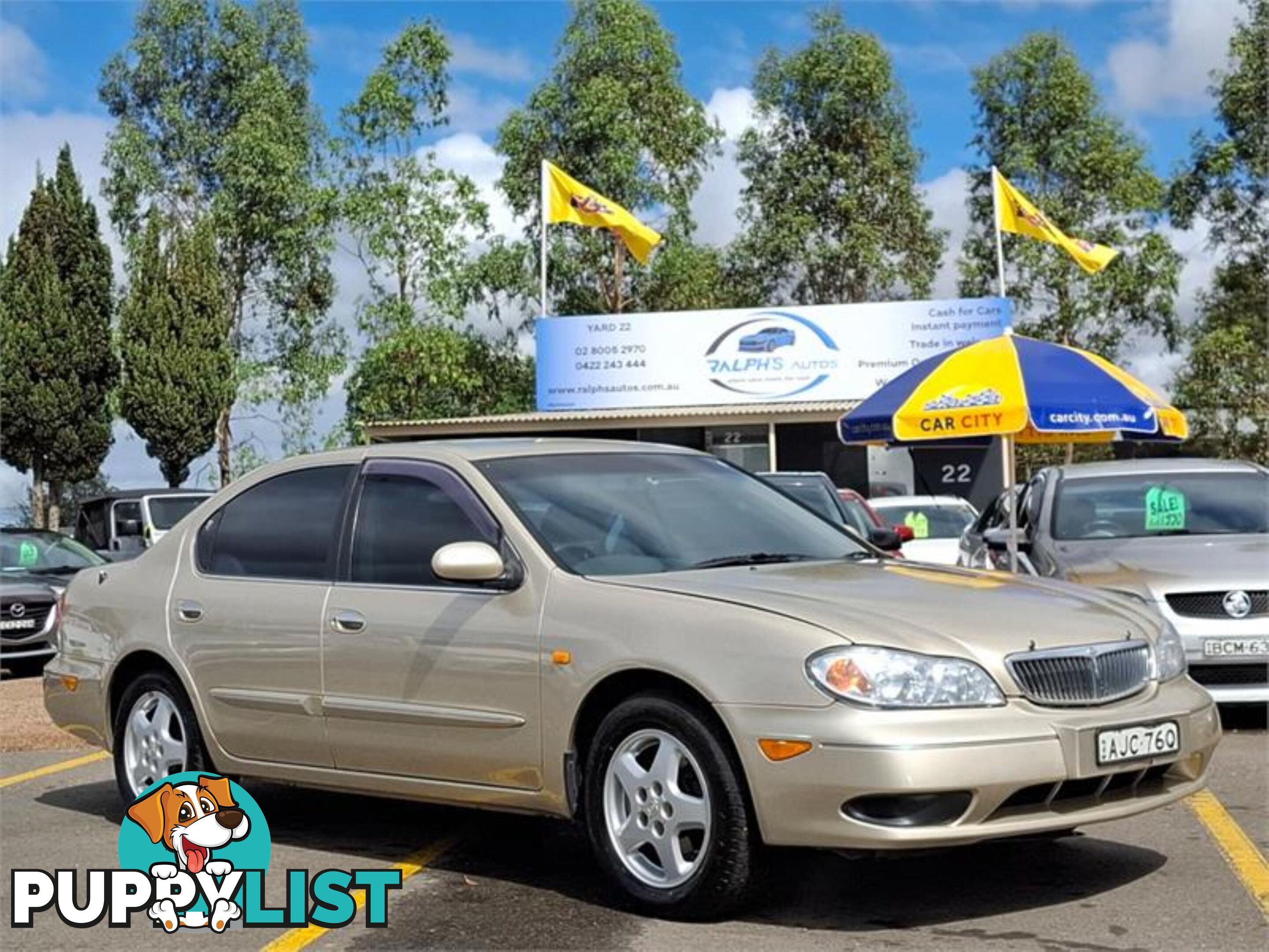 2000 NISSAN MAXIMA ST A33 4D SEDAN