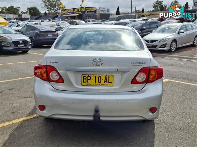 2008 TOYOTA COROLLA ASCENT ZRE152R 4D SEDAN