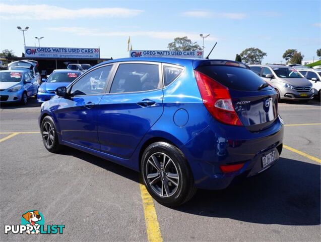 2016 HYUNDAI ACCENT ACTIVE RB4MY16 5D HATCHBACK