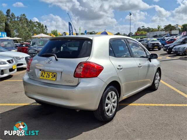 2008 TOYOTA COROLLA ASCENT ZRE152R 5D HATCHBACK