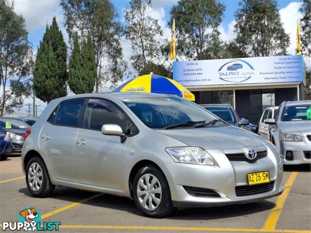 2008 TOYOTA COROLLA ASCENT ZRE152R 5D HATCHBACK