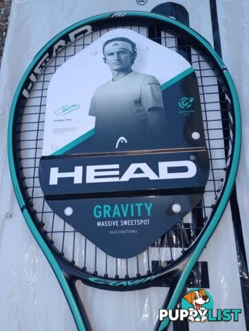 Head Gravity Pro tennis racquet MSV string grip size 4 1/2