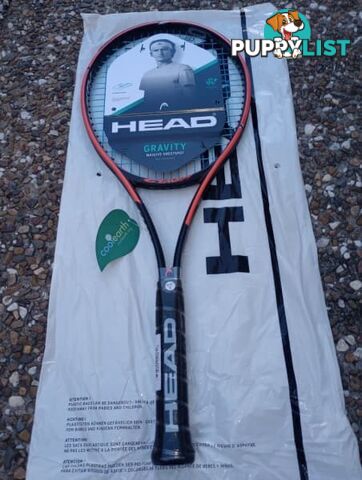 Head Gravity MP tennis racquet/Head Lynx Edge Blue string grip 4 3/8