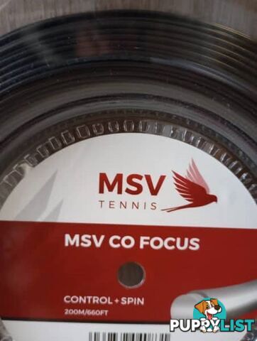 MSV Co-Focus 1.18 or 1.23 mm tennis string 200 m reel