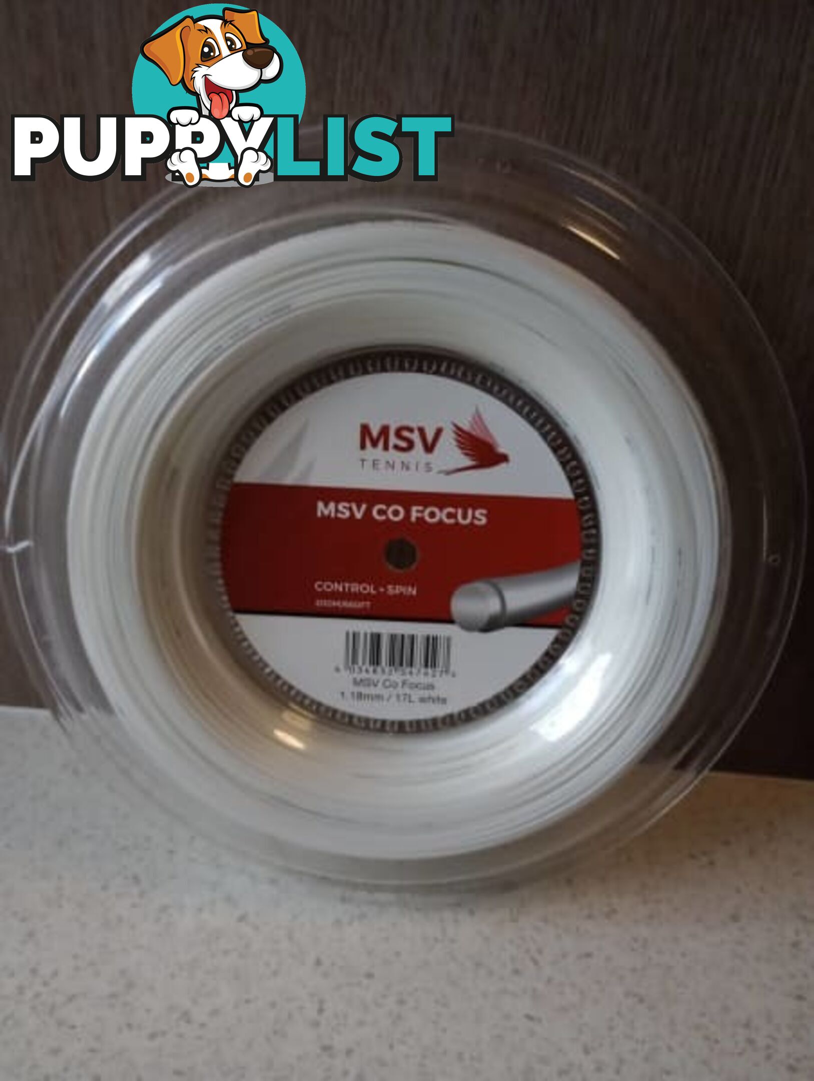 MSV Co-Focus 1.18 or 1.23 mm tennis string 200 m reel