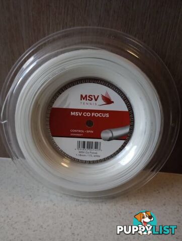 MSV Co-Focus 1.18 or 1.23 mm tennis string 200 m reel