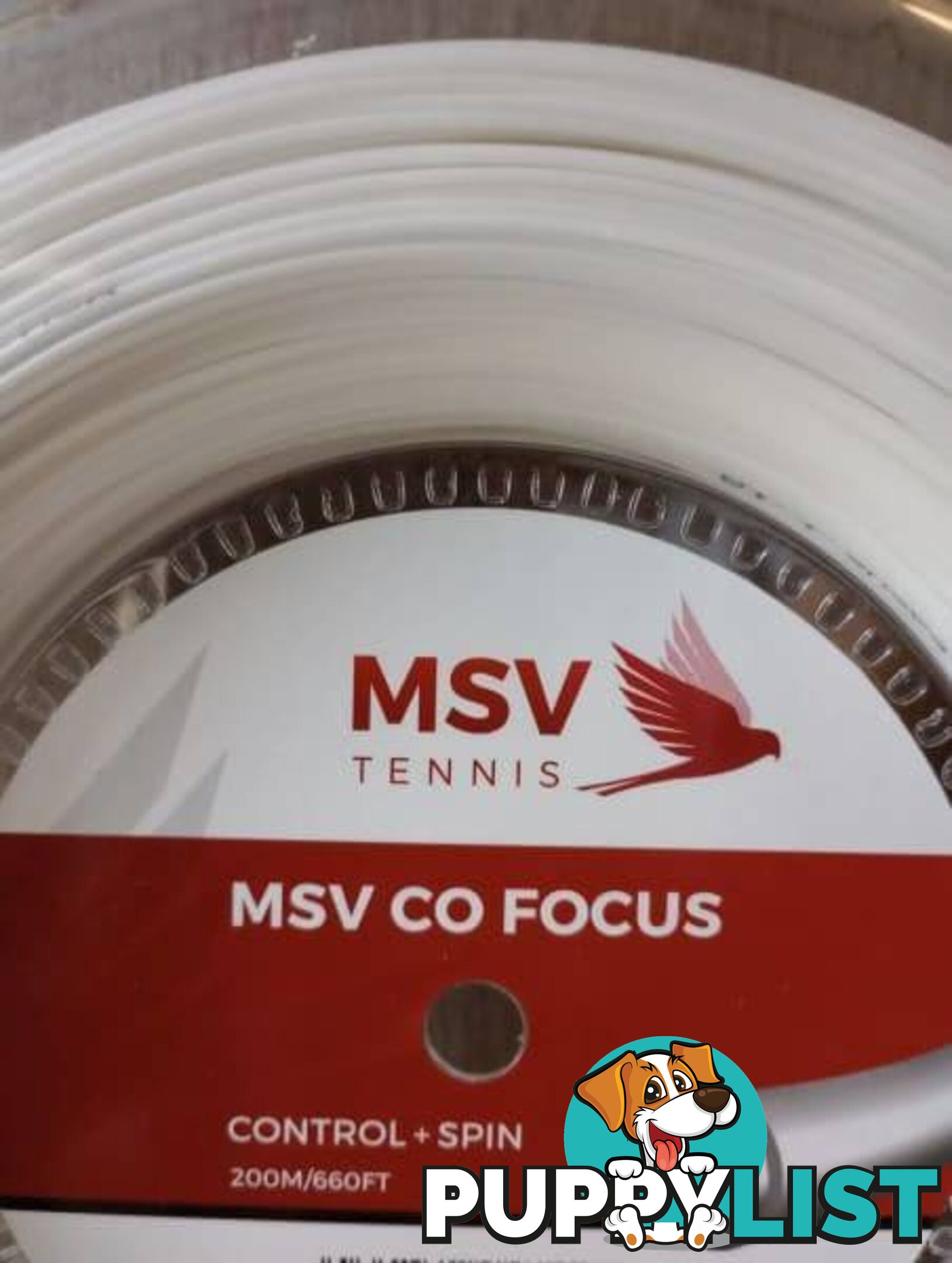 MSV Co-Focus 1.18 or 1.23 mm tennis string 200 m reel