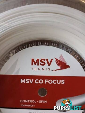 MSV Co-Focus 1.18 or 1.23 mm tennis string 200 m reel