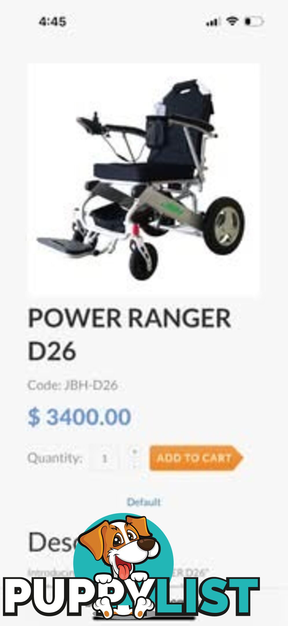 Electric wheelchair
