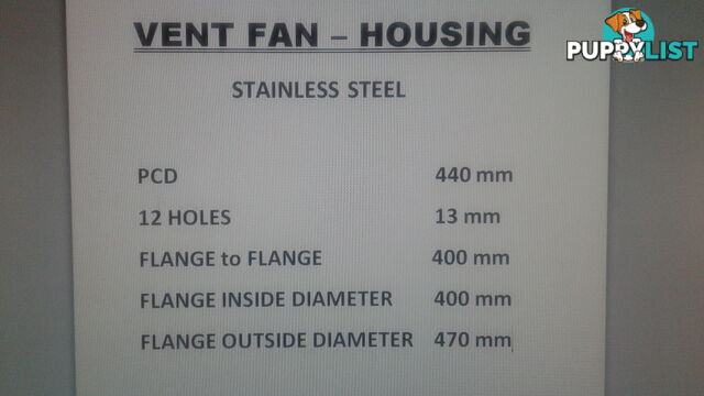 Stainless Steel Industrial  Fan Housing