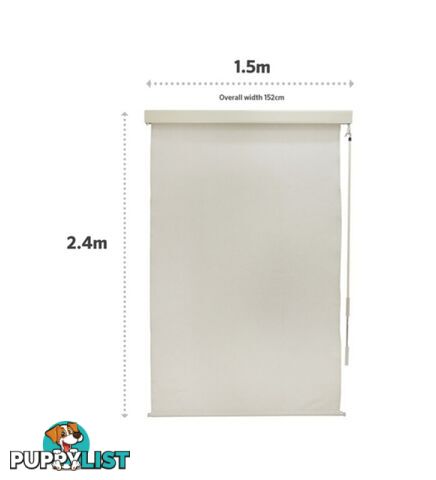 Coolaroo Exterior Blind - 150cm W x 240cm Drop