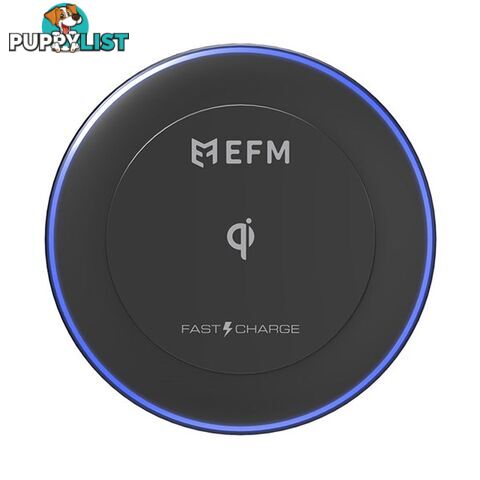 EFM Qi Certified 10w Wireless Charge Pad - Black