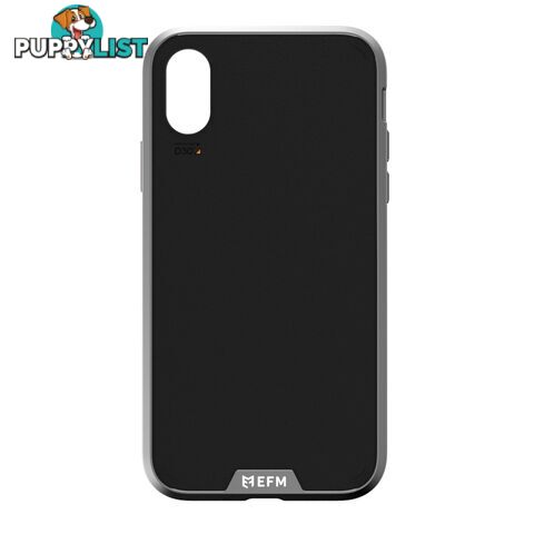 EFM Verona Leather D3O Case Armour For iPhone Xs Max (6.5") - Black / Leather