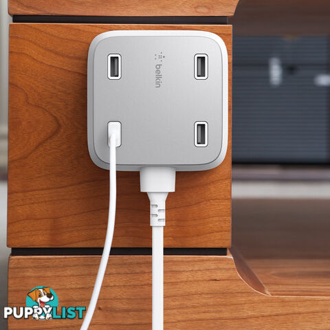 Belkin Family RockStar 4-Port USB Charger - White