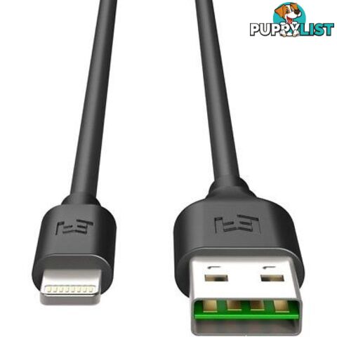 EFM MFI APPROVED LIGHTNING CABLE 2M - BLACK