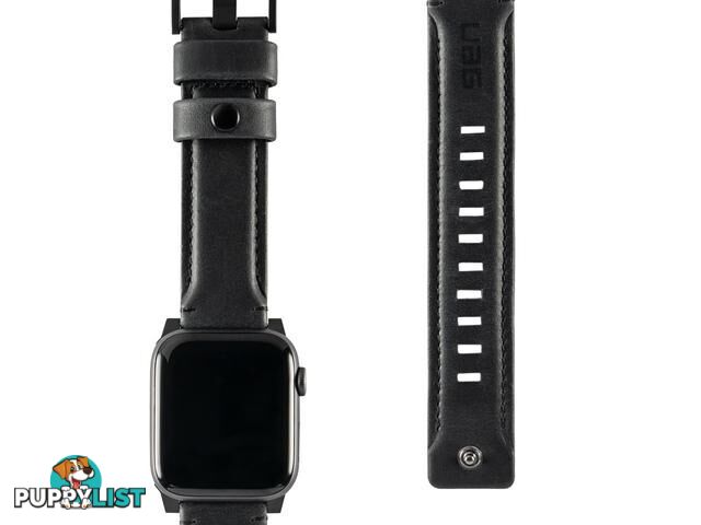 UAG Apple Watch 44"/42" Leather Strap - Black