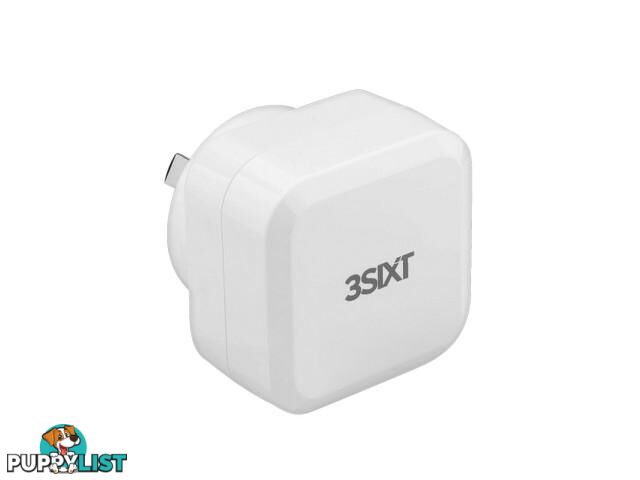 3SIXT Wall Charger AU USB-C PD - White