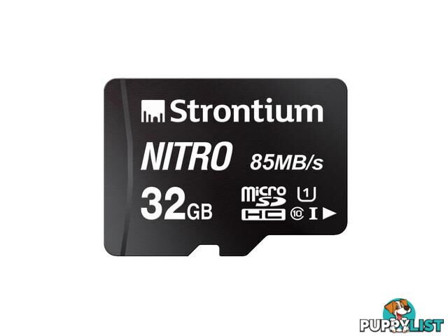 Strontium Nitro 32GB micro SD Single Pack  85MB/s U1 Class