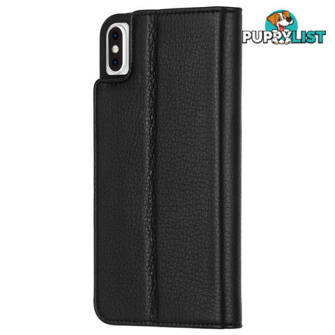 Case-Mate Wallet Folio Minimalist Case	For iPhone Xs Max (6.5") - Black