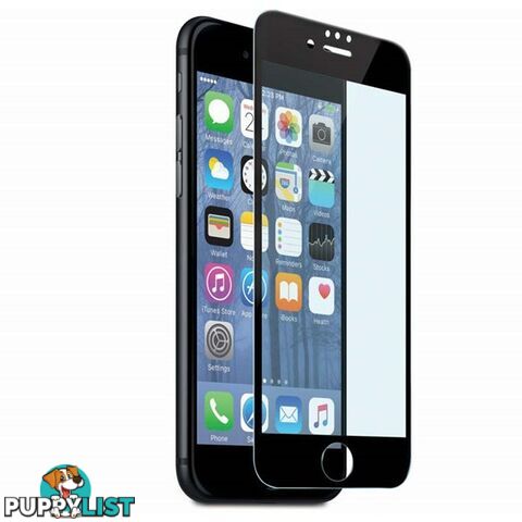 Cleanskin Curved Glass Tempered Glass suits iPhone 6 Plus/6S Plus/7 Plus/8 Plus - Clear/Black Frame