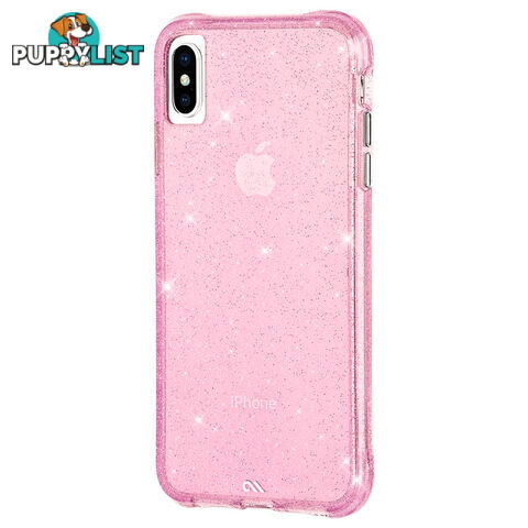 Case-Mate Sheer Crystal Street Case For iPhone Xs Max (6.5") - Blush