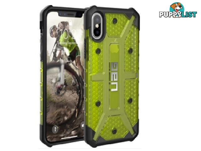 UAG iPhone Xs/X Plasma - Citron/Blk/Silver Logo