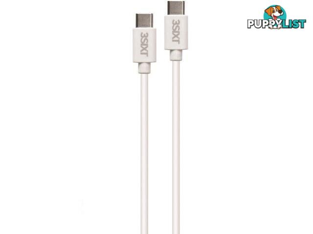 3SIXT USB Type C v2.0 USB-C to USB-C cable 1.0m - white