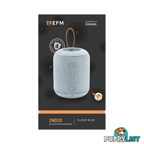 EFM Indio Wireless Bluetooth Speaker With Micro-USB Cable - Cloud Blue