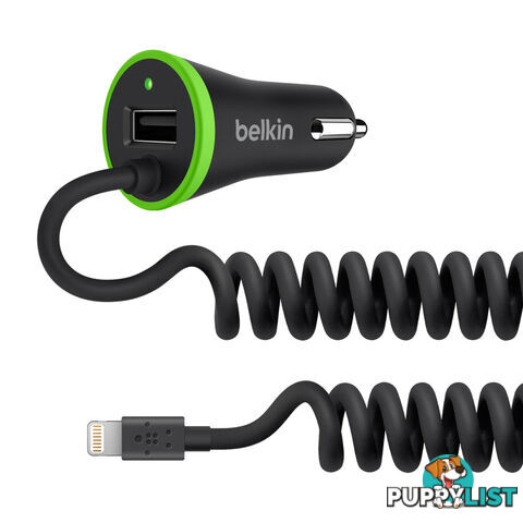 Belkin BOOSTUP Universal Car Charger With Lightning Cable - Black