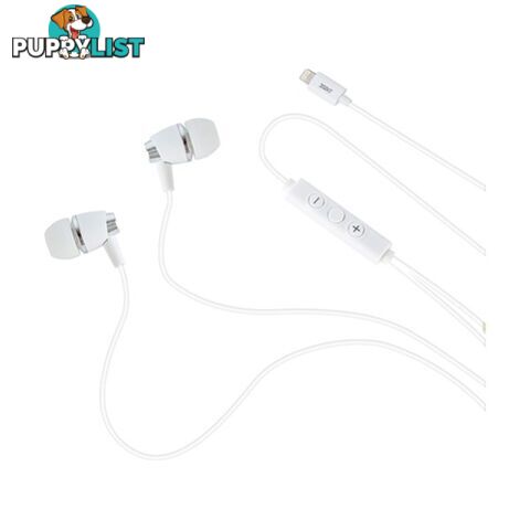 3SIXT Digital Earphones with Mic - Lightning White