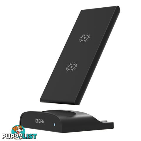 EFM 5000mAh Wireless Powerbank Qi Certified with Desktop Stand- Black