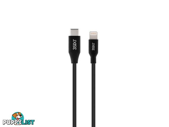 3SIXT Charge & Sync Cable USB-C to Lightning - 1m - Black