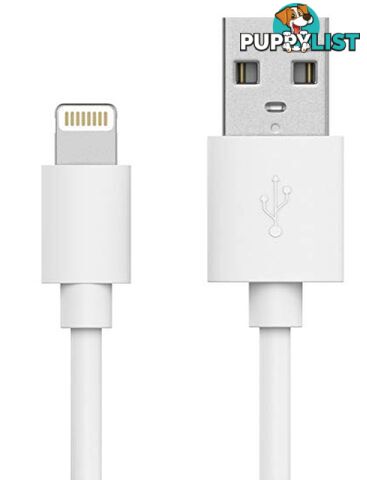 IJOY 1Mtr nylon white 8 pin cable - White