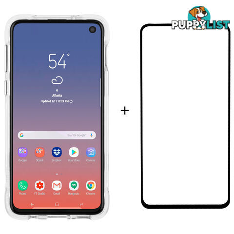 Case-Mate Tough Clear and SG Bundle For Samsung Galaxy S10e - Clear