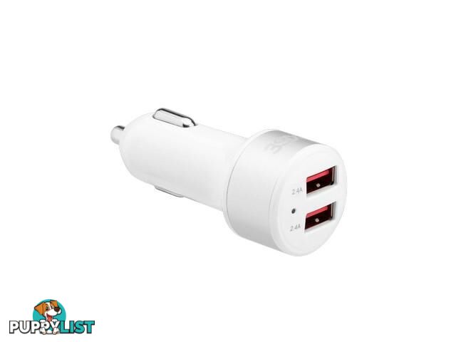 3SIXT Car Charger 4.8A - White