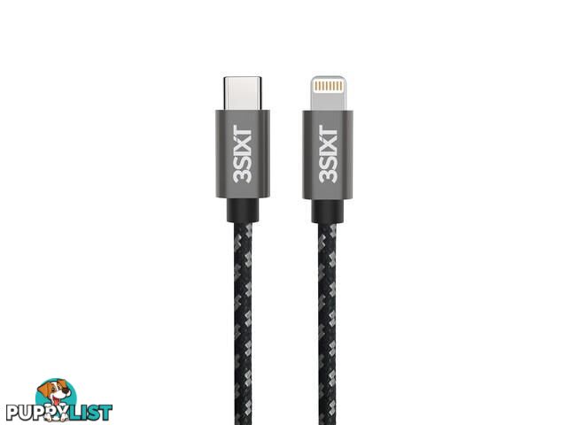 3SIXT BLACK Cable USB-C to Lightning - 1m